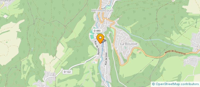 localisation de l'entreprise SCI DU VERNOIS  HERIMONCOURT