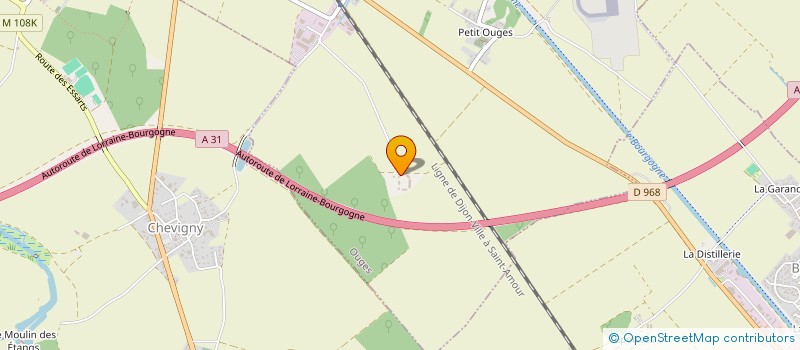 localisation de l'entreprise SCI DU VERNOIS  OUGES