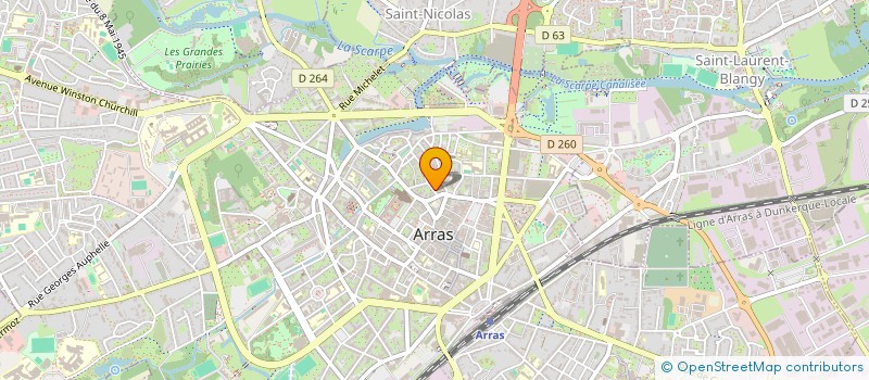 localisation de l'entreprise SCI DU VERSEAU à ARRAS
