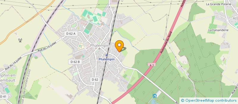 localisation de l'entreprise SCI DU VERT BOIS  PHALEMPIN