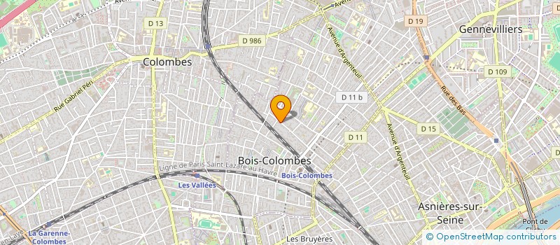 localisation de l'entreprise SCI DU VERT CHEMIN à BOIS-COLOMBES