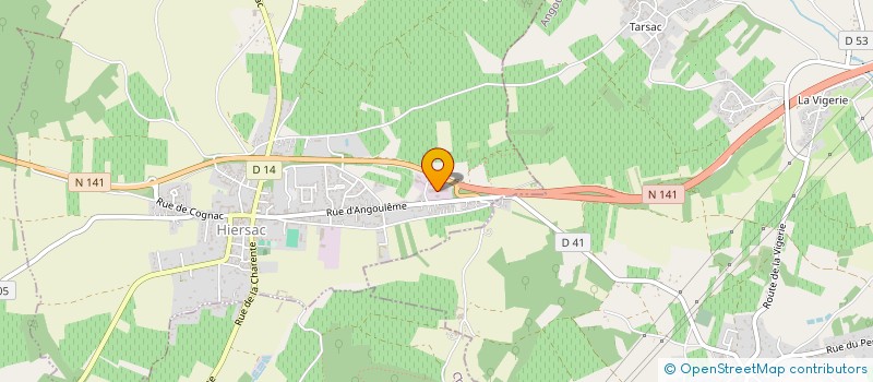 localisation de l'entreprise SCI DU VERT DE LAIT  HIERSAC
