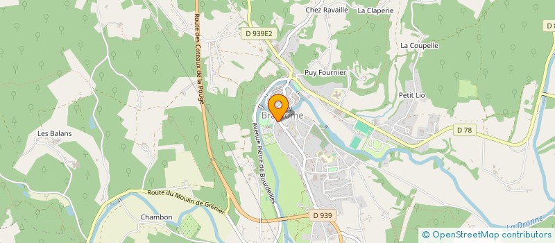 localisation de l'entreprise SCI DU VERT GALAN à BRANTOME EN PERIGORD