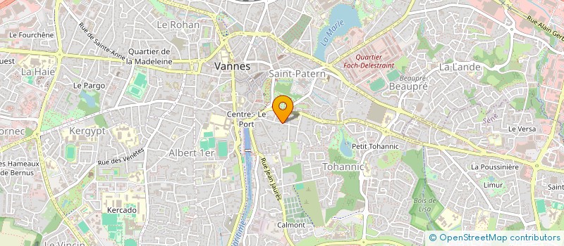localisation de l'entreprise SCI DU VERT GALANT à VANNES
