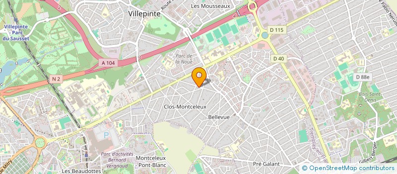 localisation de l'entreprise SCI DU VERT GALANT à VILLEPINTE