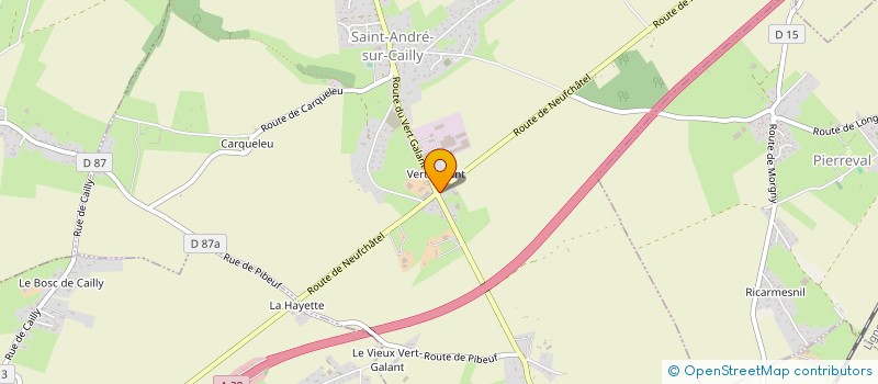 localisation de l'entreprise SCI DU VERT GALANT  SAINT-ANDRE-SUR-CAILLY