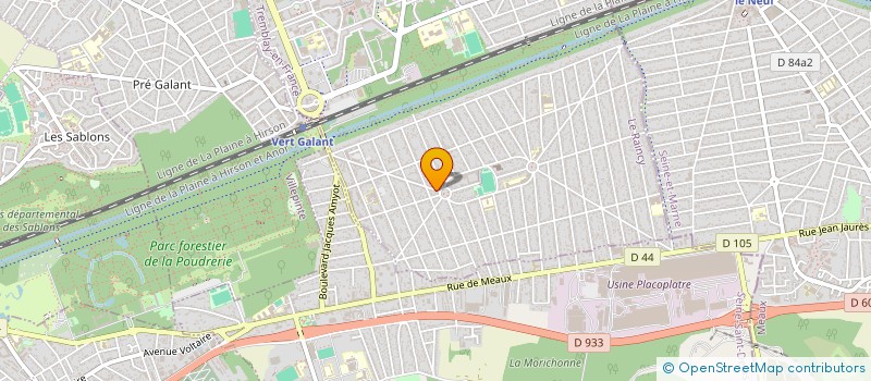 localisation de l'entreprise SCI DU VERT GALANT  TREMBLAY-EN-FRANCE