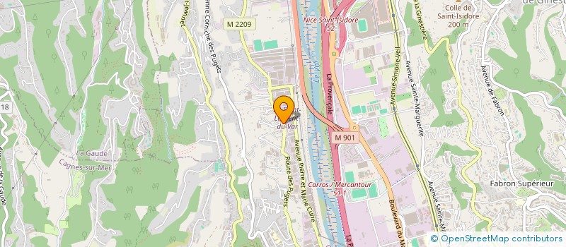 localisation de l'entreprise SCI DU VERT PRE  SAINT-LAURENT-DU-VAR