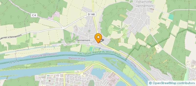 localisation de l'entreprise SCI DU VEXIN  FOLLAINVILLE-DENNEMONT