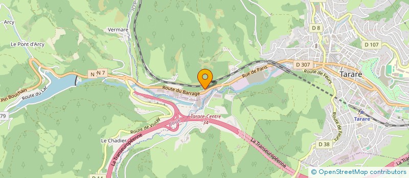localisation de l'entreprise SCI DU VIADUC à TARARE