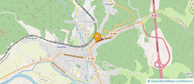 localisation de l'entreprise SCI DU VIADUC  SOUILLAC