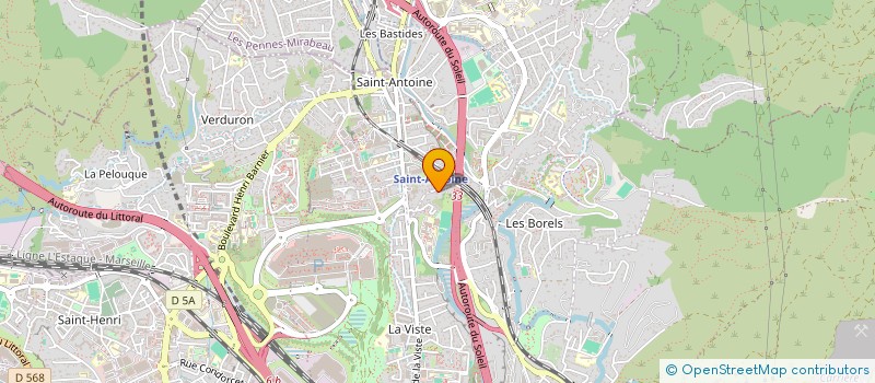 localisation de l'entreprise SCI DU VIADUC à MARSEILLE