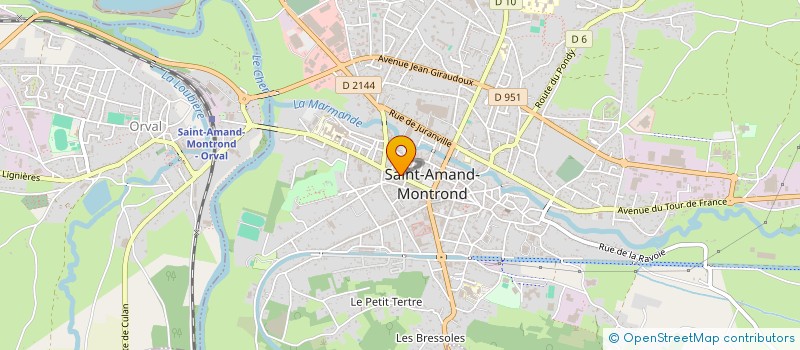 localisation de l'entreprise SCI DU VIADUC  SAINT-AMAND-MONTROND