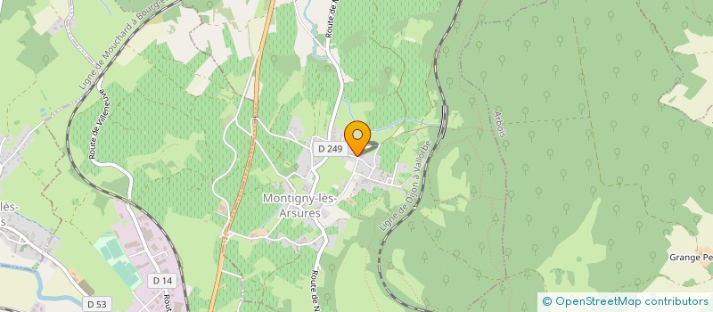 localisation de l'entreprise SCI DU VIADUC  MONTIGNY-LES-ARSURES