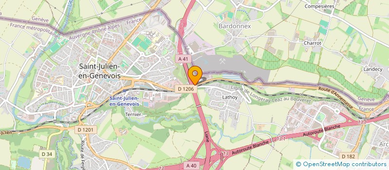 localisation de l'entreprise SCI DU VIADUC  SAINT-JULIEN-EN-GENEVOIS