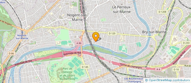 localisation de l'entreprise SCI DU VIADUC à LE PERREUX-SUR-MARNE