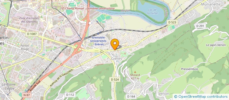 localisation de l'entreprise SCI DU VIALARD  GIERES