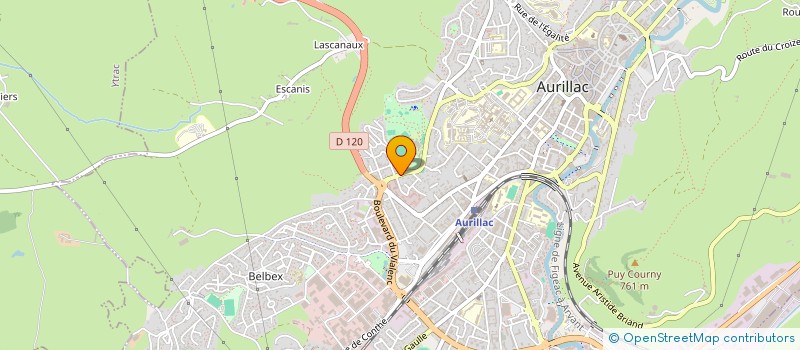 localisation de l'entreprise SCI DU VIALENC à AURILLAC
