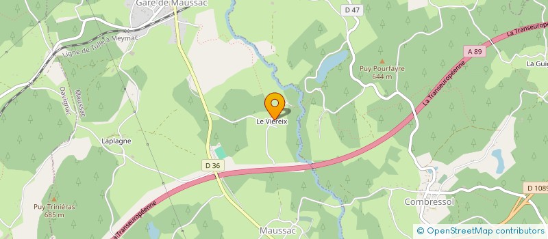 localisation de l'entreprise SCI DU VIEREIX  MAUSSAC