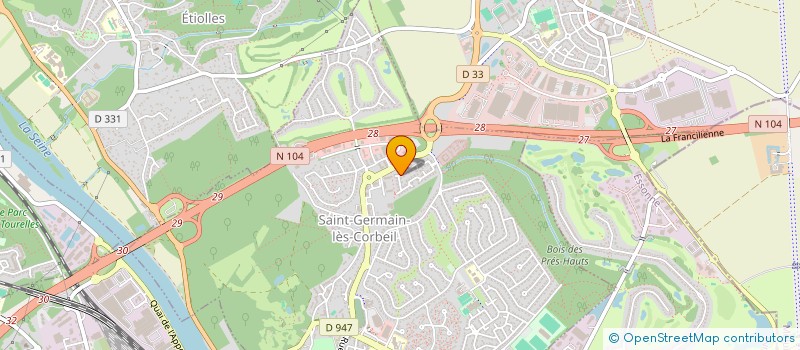 localisation de l'entreprise SCI DU VIEUX BRUNOY  NOUES DE SIENNE