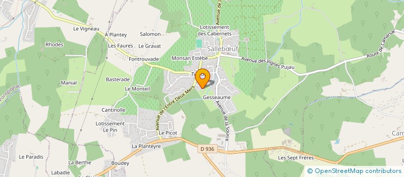 localisation de l'entreprise SCI DU VIEUX CAFE  SALLEBUF