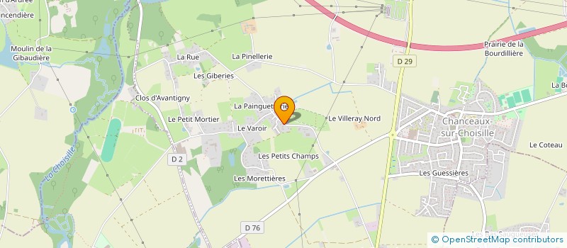 localisation de l'entreprise SCI DU VIEUX CANAL à CHANCEAUX-SUR-CHOISILLE