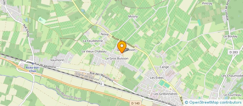 localisation de l'entreprise SCI DU VIEUX CANGE  SAINT-MARTIN-LE-BEAU