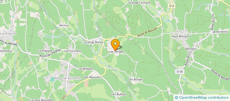 localisation de l'entreprise SCI DU VIEUX CEDRE  LANTIGNIE