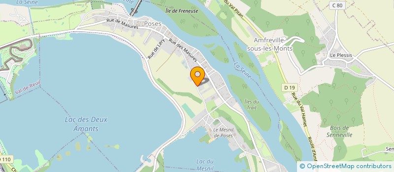 localisation de l'entreprise SCI DU VIEUX CHATAIGNIER  POSES