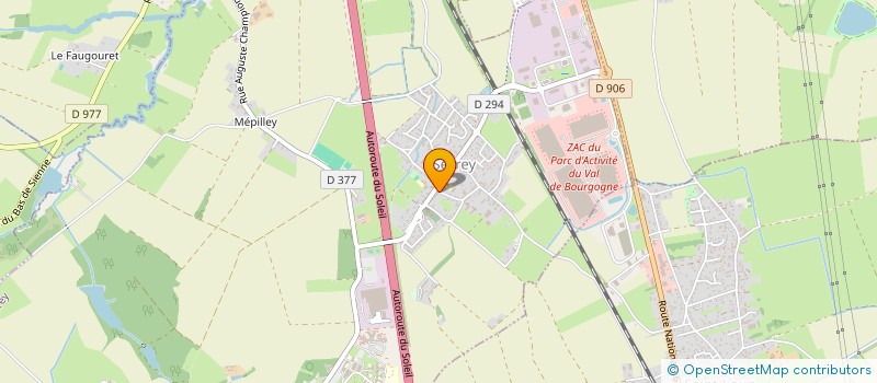 localisation de l'entreprise SCI DU VIEUX CHATEAU  SEVREY