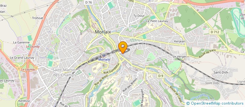 localisation de l'entreprise SCI DU VIEUX CHATEAU  MORLAIX