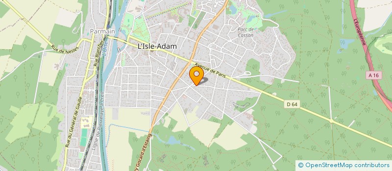 localisation de l'entreprise SCI DU VIEUX CHEMIN DE PARIS  L'ISLE-ADAM