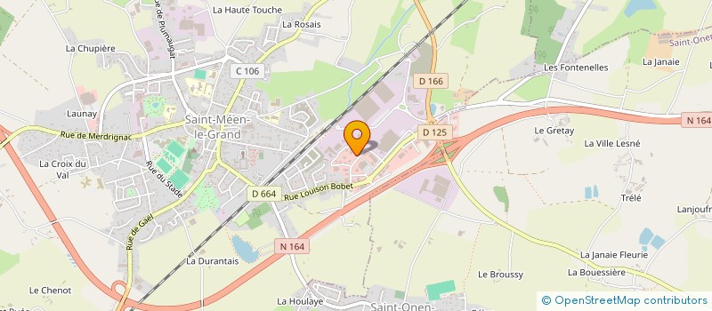 localisation de l'entreprise SCI DU VIEUX CHENE  SAINT-MEEN-LE-GRAND