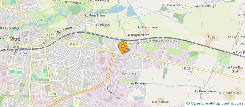 localisation de l'entreprise SCI DU VIEUX CHENE  VITRE