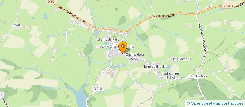 localisation de l'entreprise SCI DU VIEUX CHENE  NEUVY-GRANDCHAMP