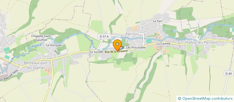 localisation de l'entreprise SCI DU VIEUX CHENE  PERNOIS