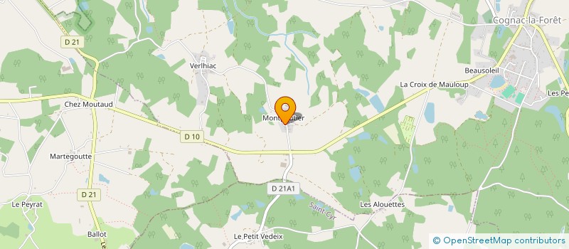 localisation de l'entreprise SCI DU VIEUX CHENE à COGNAC-LA-FORET