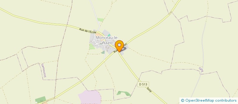 localisation de l'entreprise SCI DU VIEUX CIMETIERE  MONCEAU-LE-WAAST