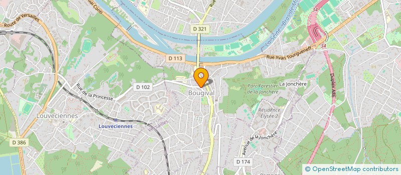 localisation de l'entreprise SCI DU VIEUX CLOCHER  BOUGIVAL