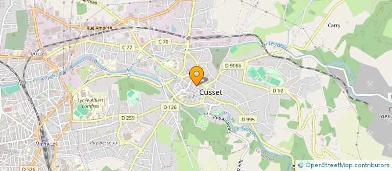 localisation de l'entreprise SCI DU VIEUX CUSSET à CUSSET