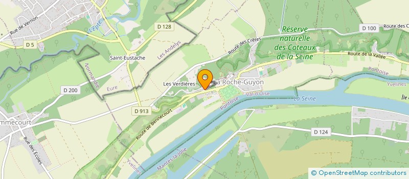 localisation de l'entreprise SCI DU VIEUX DONJON  LA ROCHE-GUYON