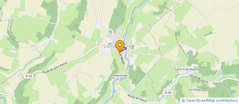 localisation de l'entreprise SCI DU VIEUX FOUR  COURDEMANCHE