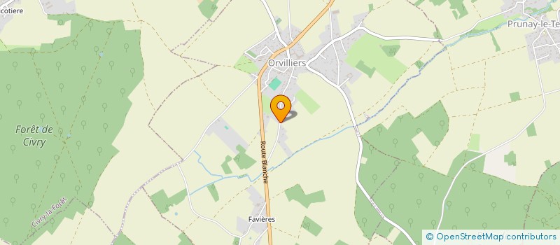 localisation de l'entreprise SCI DU VIEUX LAVOIR 44  ORVILLIERS