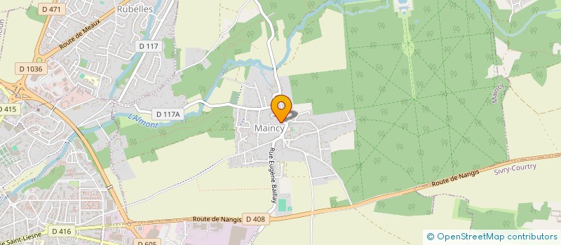 localisation de l'entreprise SCI DU VIEUX MAINCY  MAINCY