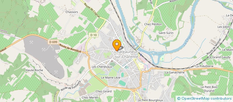 localisation de l'entreprise SCI DU VIEUX MARCHE à CHATEAUNEUF-SUR-CHARENTE