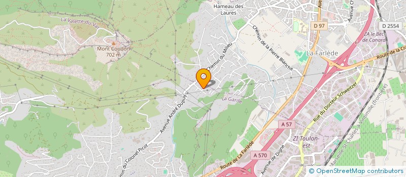localisation de l'entreprise SCI DU VIEUX MAS à LA VALETTE-DU-VAR