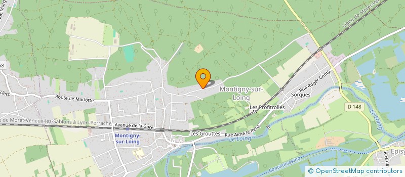 localisation de l'entreprise SCI DU VIEUX MONTIGNY  MONTIGNY-SUR-LOING