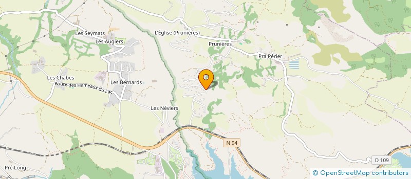 localisation de l'entreprise SCI DU VIEUX MOULIN  PRUNIERES