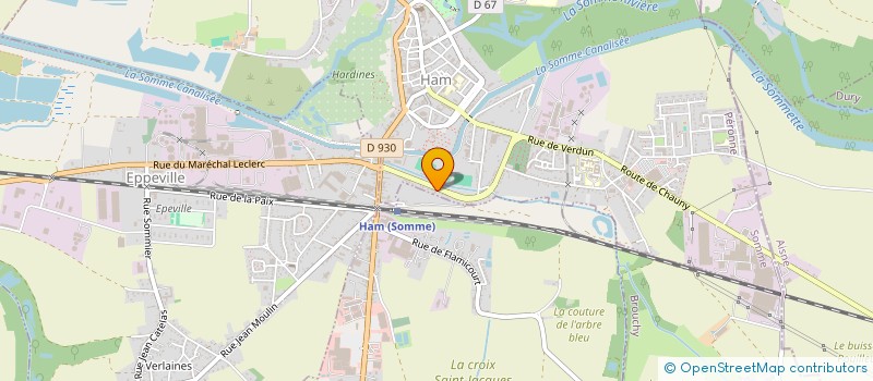 localisation de l'entreprise SCI DU VIEUX MOULIN  HAM