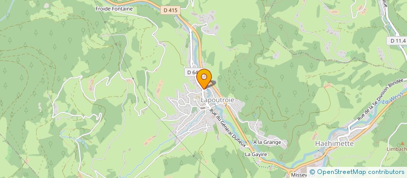 localisation de l'entreprise SCI DU VIEUX MOULIN  LAPOUTROIE